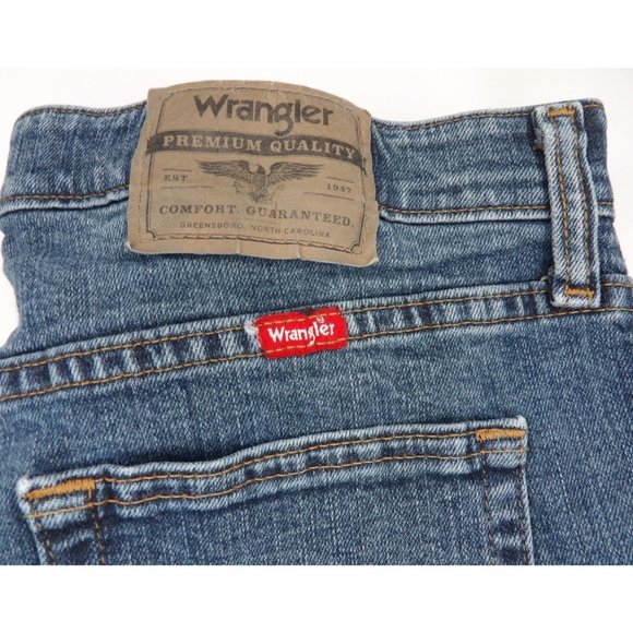 Men's Wrangler Washed Denim Jeans 5 Pocket 30 X 32 preowned - Picture 4 of 4